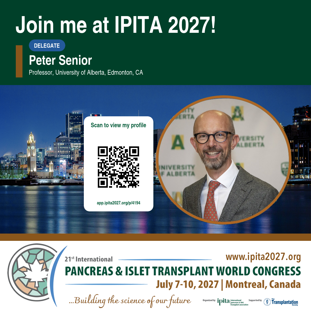 Let's Meet card for Peter Senior