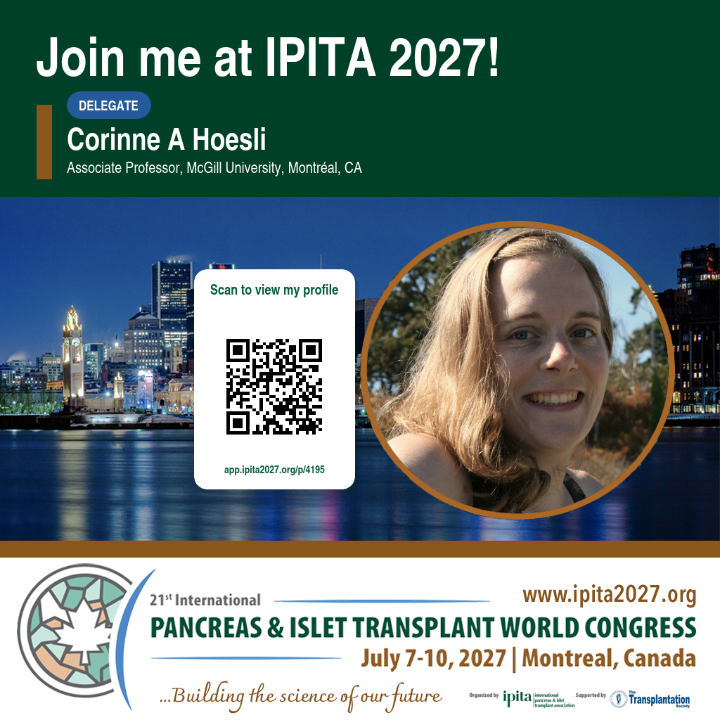 Let's Meet card for Corinne A Hoesli